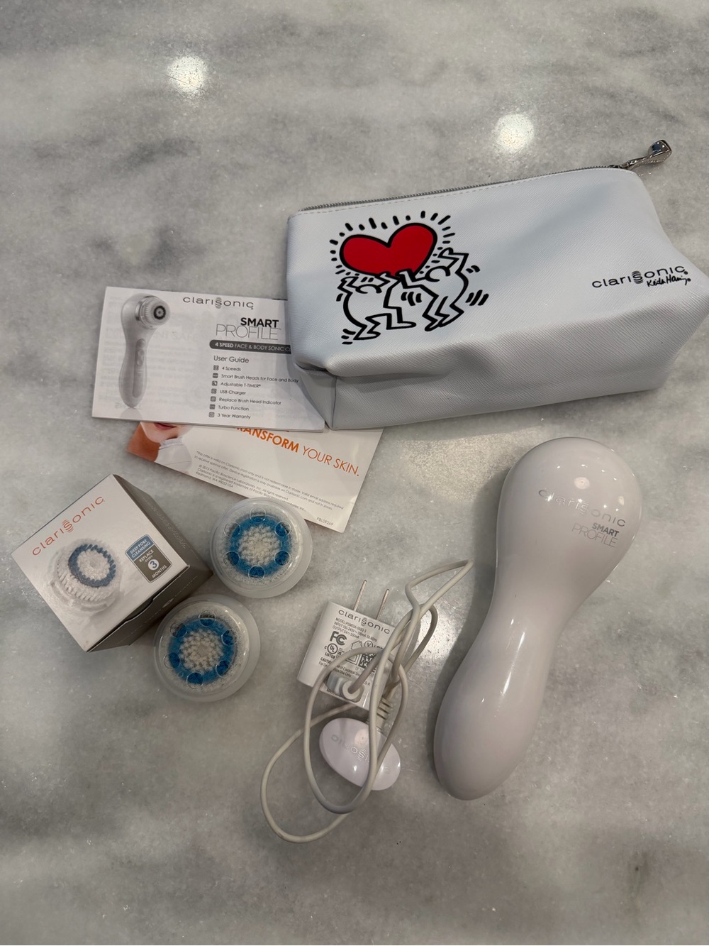 Clarisonic Smart Profile Facial Cleansing Brush - White